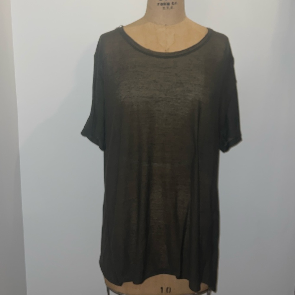 H&M Divided Sheer Hunter Green Oversized t-shirt L